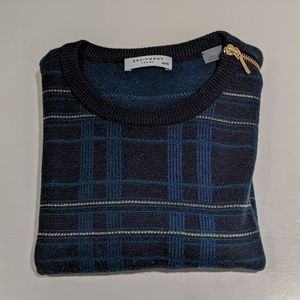 Equipment Plaid Cashmere/Wool Sweater